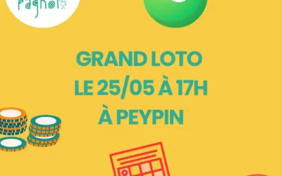 Loto le 25/05 à 17h place du Tilleul à Peypin